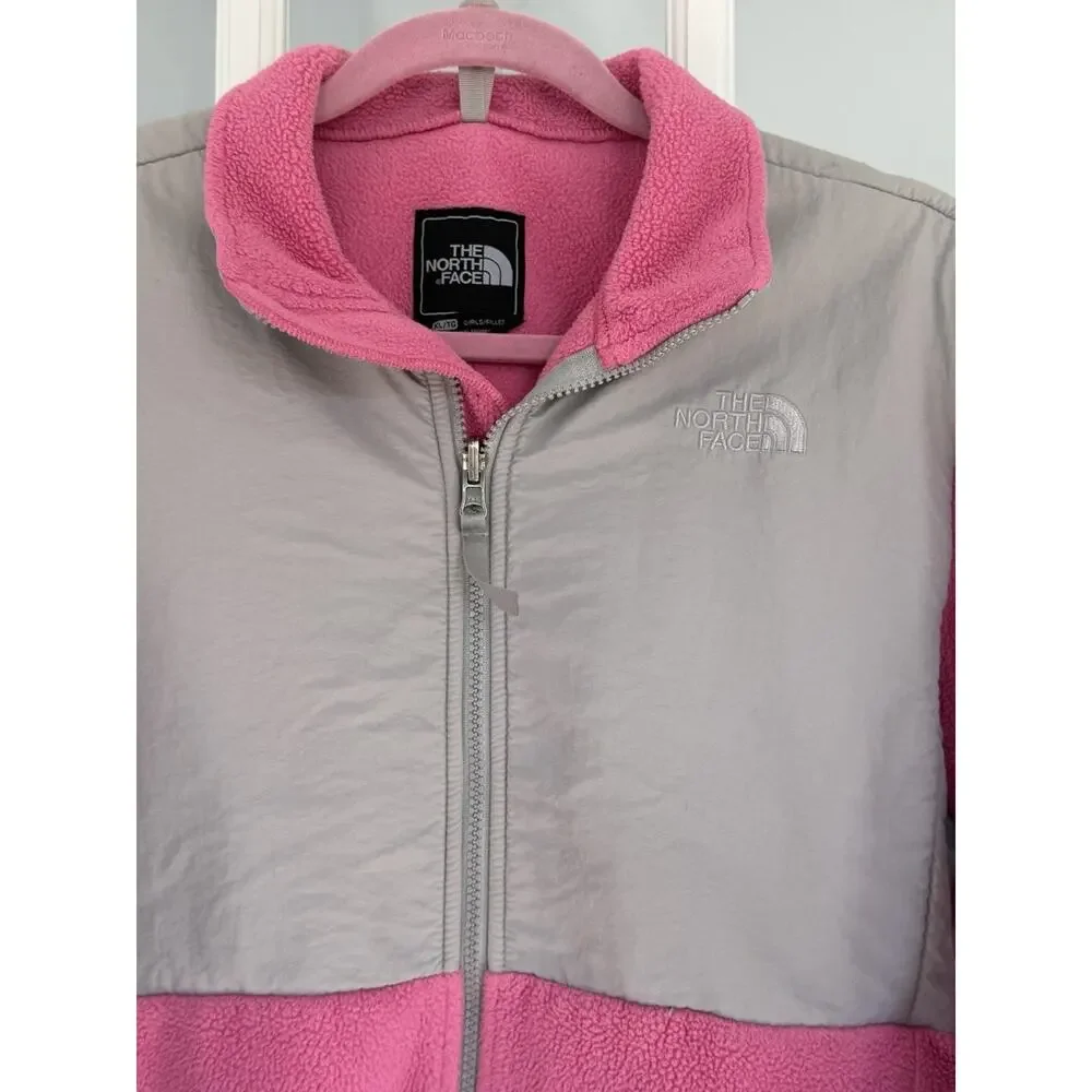 Girl's The North Face Jacket Denali Fleece Full Zip Jacket,‎ Pink, XL